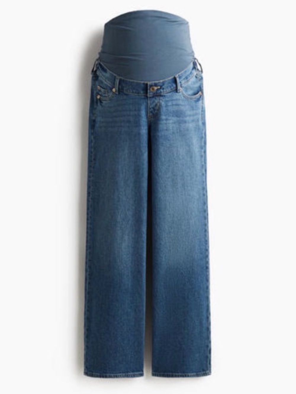 H&M Mama Maternity Wide Leg Jeans - Denim Blue
